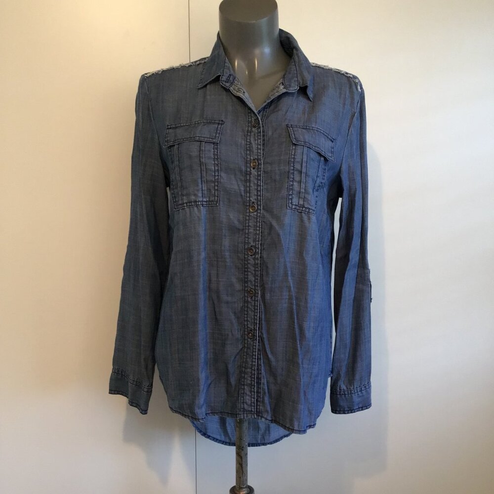 Velvet Heart Tencel Button Down Shirt Size M
